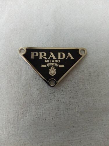 prada shoe logo replacement|Prada Emblem for sale .